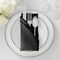 Lann's Linens Set of 144 Cloth Dinner Napkins, 20-inch Polyester Napkins, Washable and Reusable Fabric for Weddings, Hotels, Restaurants